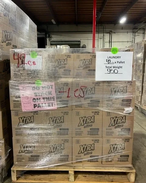 Waschmittel Liquidation Palettes – Gemischte Marken Waschmittel für Händler in USA & EU